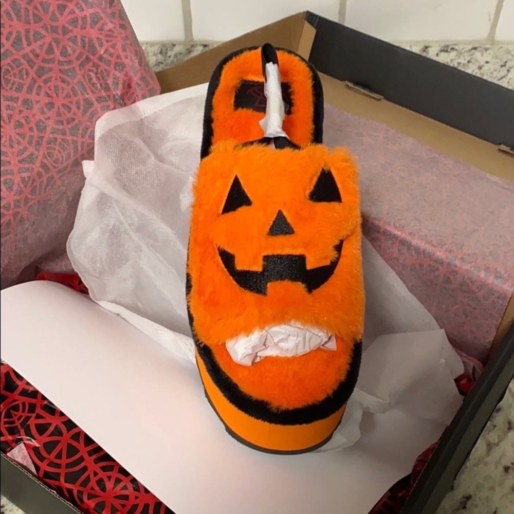 *Strange Cvlt Lilly JOL Orange Black Platforms - Picture 6 of 11